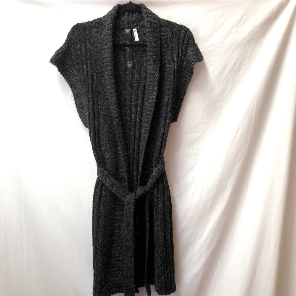 EVIE with love Sweater Vest Charcoal Gray 14/42